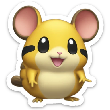 smiling Dedenne sticker
