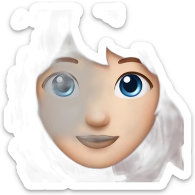 Sakura girl edith pink hair and blue eyes sticker