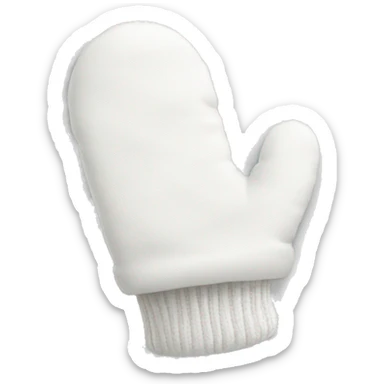 white mitten sticker