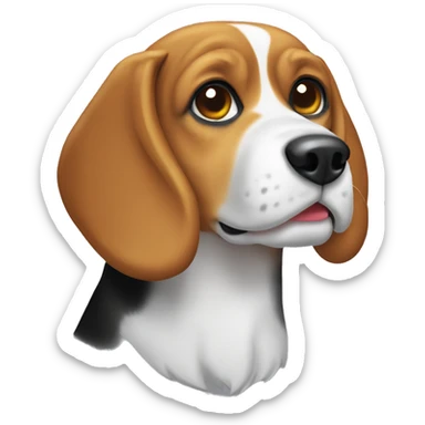 Beagle bicolour  sticker