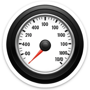 half of simple design speedometer icon for site navigation sticker