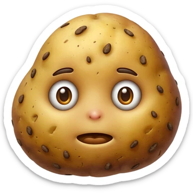 POTATO WITH NO FFACE sticker