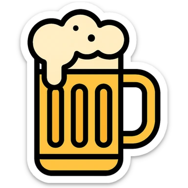 beer mug sticker
