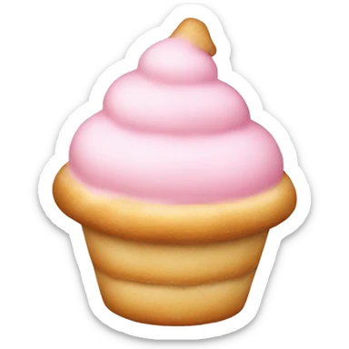 Light pink Christmas pastry sticker