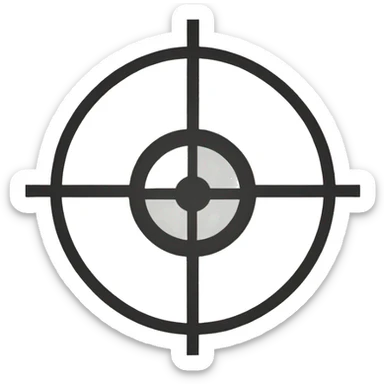 crosshairs sticker