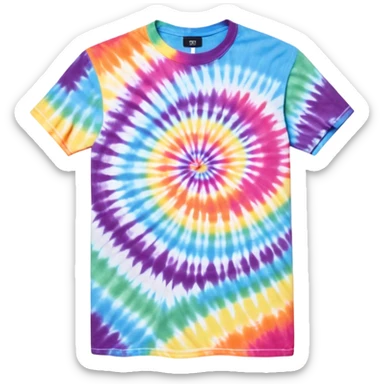 1990’s tie dye shirt sticker