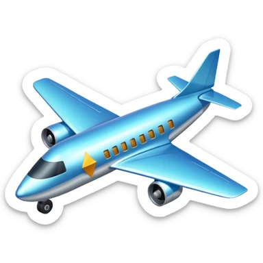 Que el avión esté adentro de un triángulo  sticker