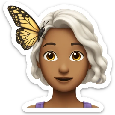 Una mariposa sticker