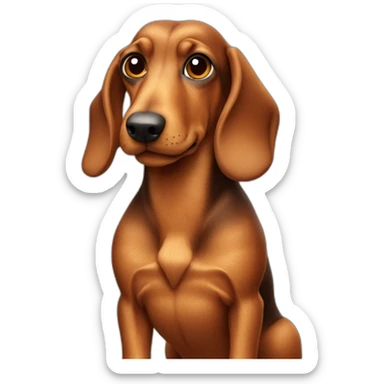 Teckel croisé ratier sticker