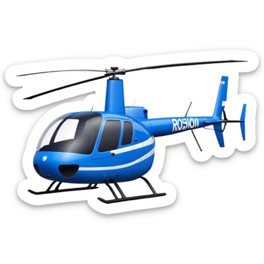 Robinson R44 - Robinson Helicopter Company (Model Year: 2021) (Iconic colour: Blue) sticker