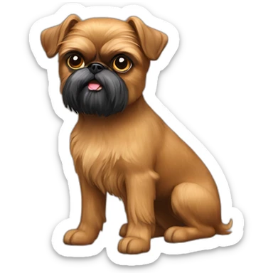 brussels griffon dog sticker