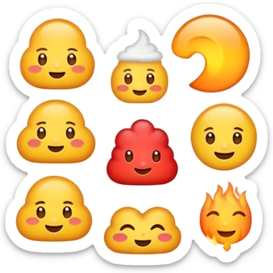 Cozy emojis sticker