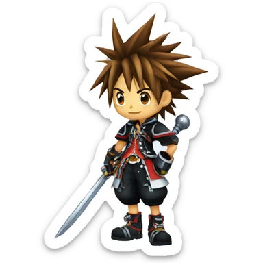 Sora Kingdom Hearts 1 sticker