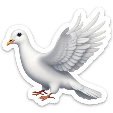 paloma blanca de la paz  sticker