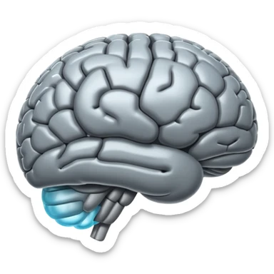 Translucid brain sticker
