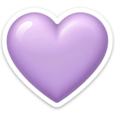lilac heart sticker