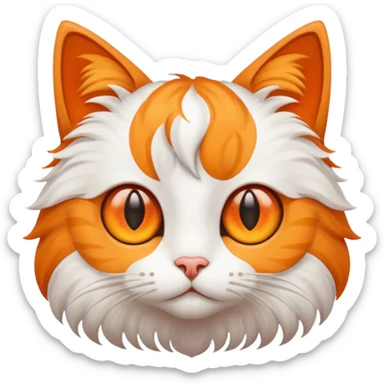 cat with star eyes sticker