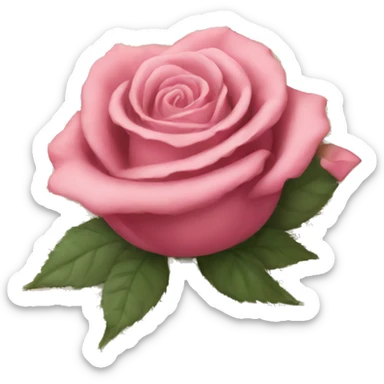 Rose book sticker