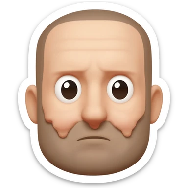 Disgusting face sticker