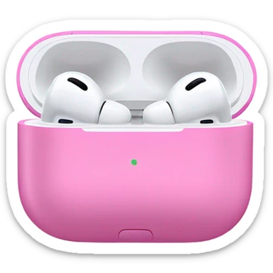 Airpod max in pink with ribbons sticker