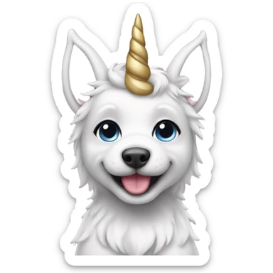 Unicorn puppy sticker