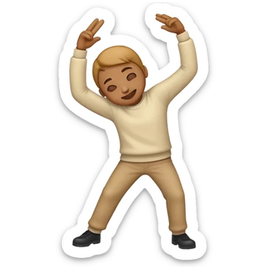 create an emoji of a person dabbing as a celebration sticker
