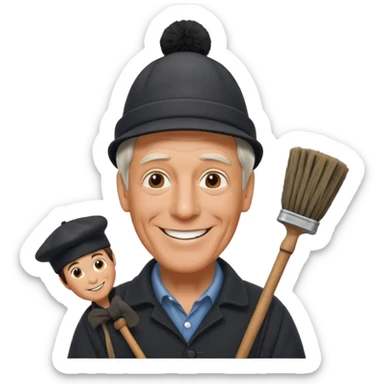 Dick Van Dyke chimney sweep  for discord  sticker