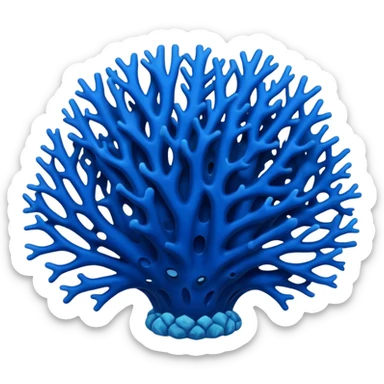 blue Coral in sea sticker