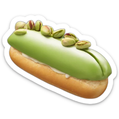 A pistachio eclair sticker