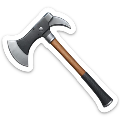 black metal climbing axe sticker