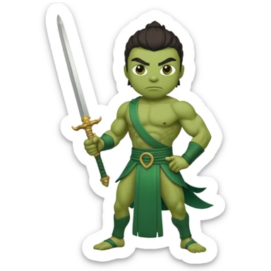 Use pepe as a foundation and turn it into Gan Ning sticker