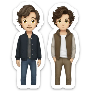 louis tomlinson and harry styles sticker