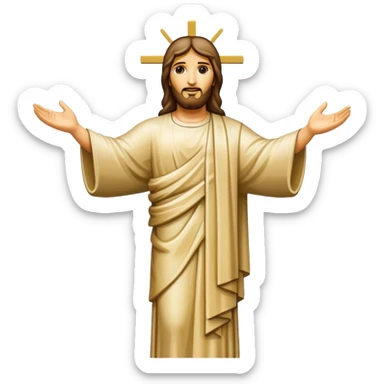 Christ the Redeemer, no frame sticker