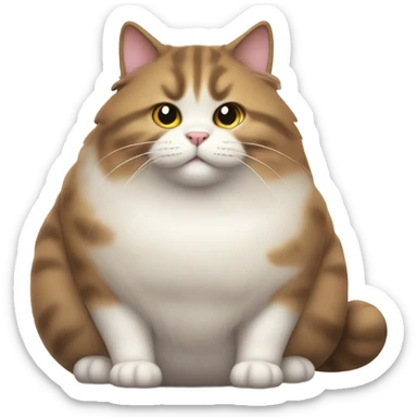 Ultra fat cat sticker