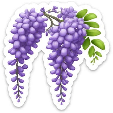 Wisteria plant  sticker