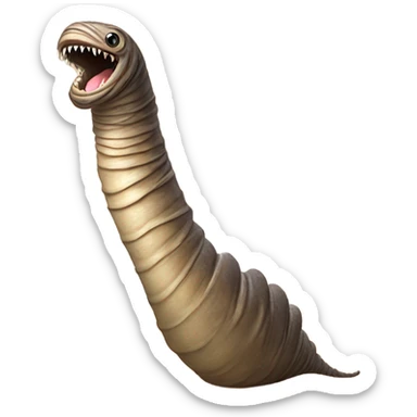 Giant sandworm from the movie Dune sticker