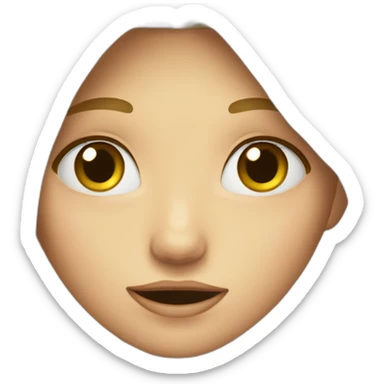 a blond girl looking crazy sticker