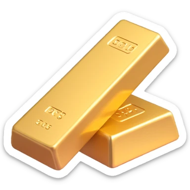 gold bar, without text sticker
