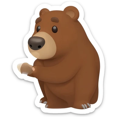 Bear fart sticker