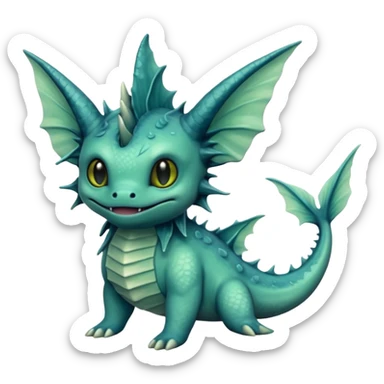 Deep-Dark-Swamp-Seafoam-Green Murky Gloomy Dull Swampy Muddy Vaporeon-Swamp-Algae-Monster sticker