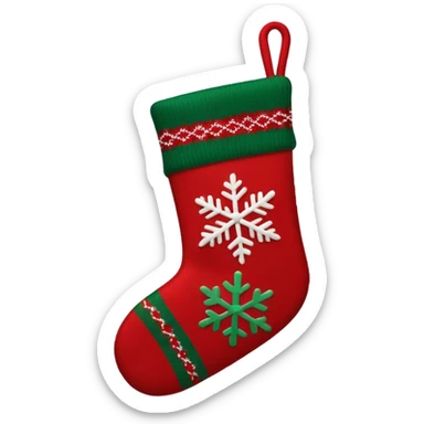 christmas sweater stocking sticker