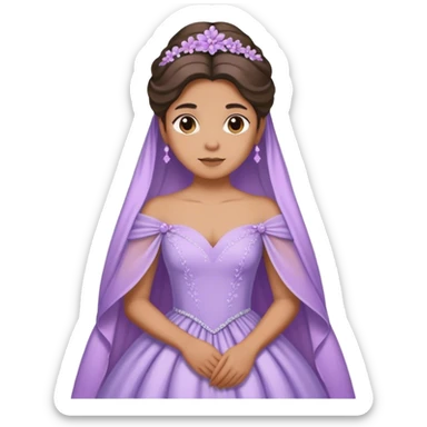 Lilac gown sticker