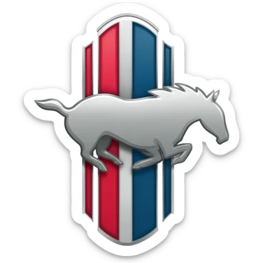 Mustang logo for cpm sticker