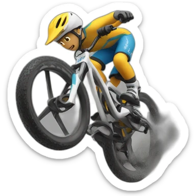Bike downhill sticker