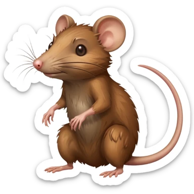 filthy rat emoji (with entire body) sticker