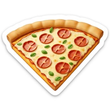 Pizza square sticker