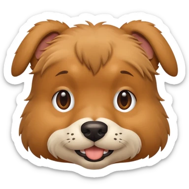 Naked dog hai sticker