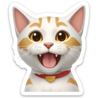 Gato volador sticker