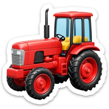 plastic toy  tractor sticker