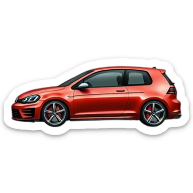 Golf R written on it ABDOU sticker